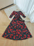 ORANGE JUICE Floras Long Sleeves Maxi Dress With Belt